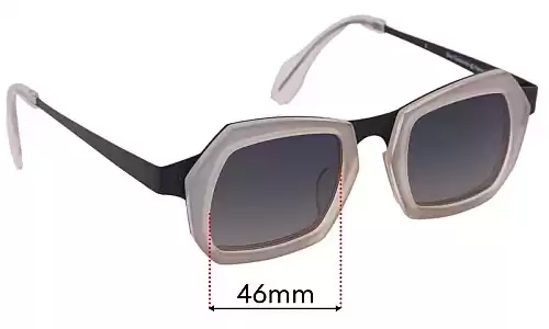 Sunglass Fix Lentilles de Remplacement pour Theo Santorini - 46mm Wide Theo Santorini Lentilles de Remplacement 46mm wide