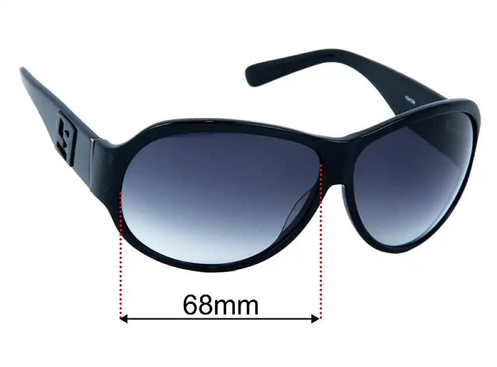 Sunglass Fix Lentilles de Remplacement pour Fendi FS 472M - 68mm Wide Sunglass Fix Lentilles de Remplacement pour Fendi FS 472M - 68mm Wide