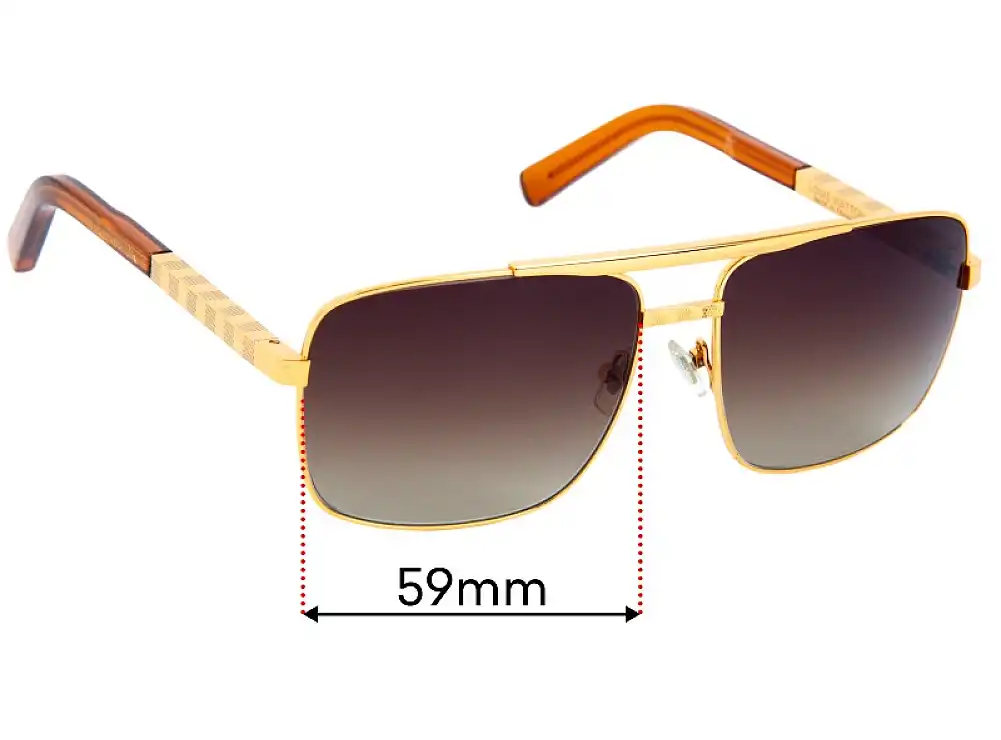 Sunglass Fix Lentilles de Remplacement pour Louis Vuitton Z0259U - 59mm Wide Sunglass Fix Lentilles de Remplacement pour Louis Vuitton Z0259U - 59mm Wide