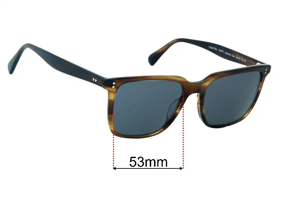 Sunglass Fix Lentilles de Remplacement pour Oliver Peoples OV5419SU Lachman Sun - 53mm Wide Sunglass Fix Lentilles de Remplacement pour Oliver Peoples OV5419SU Lachman Sun - 53mm Wide