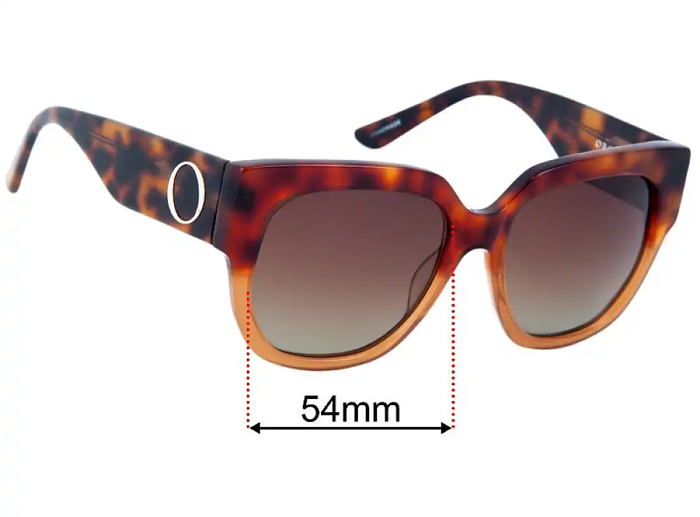 Sunglass Fix Lentilles de Remplacement pour Oroton Aline - 54mm Wide Sunglass Fix Lentilles de Remplacement pour Oroton Aline - 54mm Wide