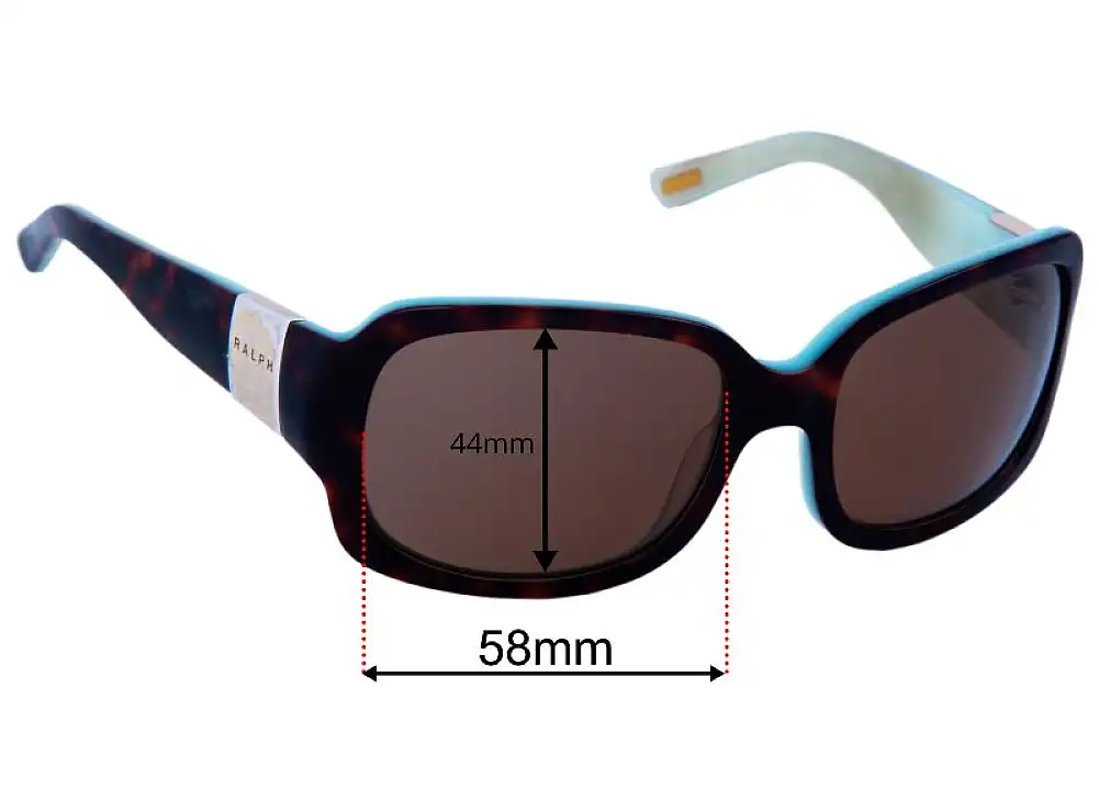 Sunglass Fix Lentilles de Remplacement pour Polo RA 5031 - 44mm High - 58mm Wide Sunglass Fix Lentilles de Remplacement pour Polo RA 5031 - 44mm High - 58mm Wide
