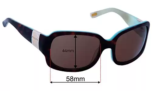 Sunglass Fix Lentilles de Remplacement pour Polo RA 5031 - 44mm High - 58mm Wide Polo RA 5031 - 44mm High Lentilles de Remplacement 58mm wide