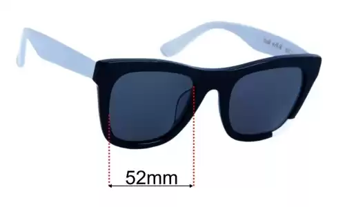 Sunglass Fix Lentilles de Remplacement pour The Numero Todi - 52mm Wide The Numero Todi Lentilles de Remplacement 52mm wide