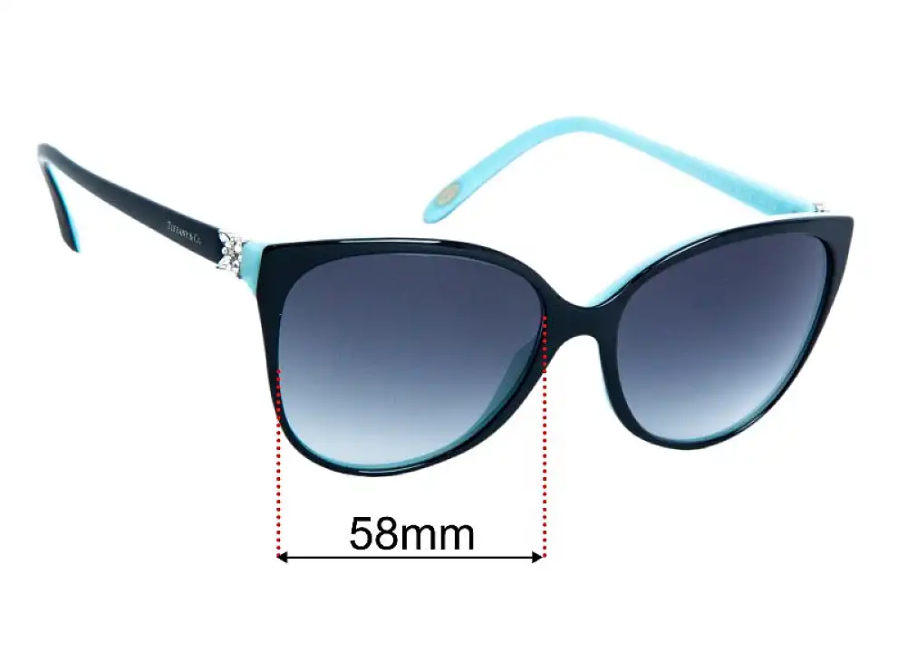 Sunglass Fix Verres de Remplacement pour Tiffany & Co TF 4089-B - 58mm Wide Sunglass Fix Verres de Remplacement pour Tiffany & Co TF 4089-B - 58mm Wide