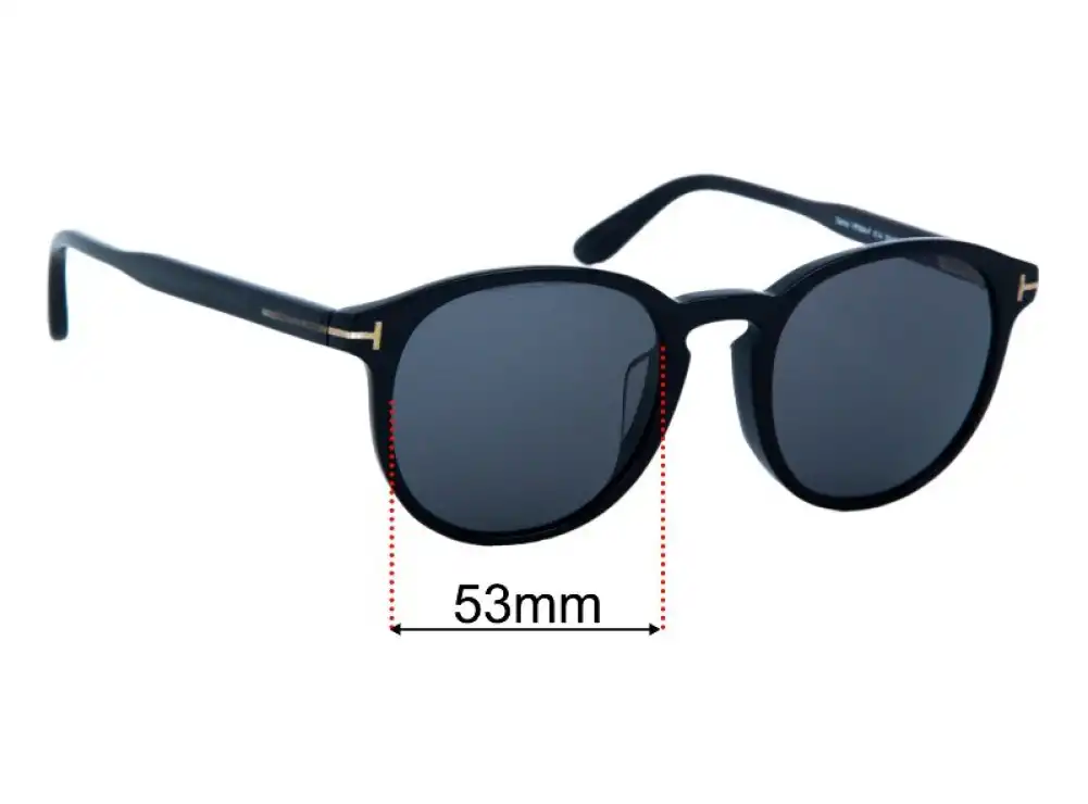 Sunglass Fix Lentilles de Remplacement pour Tom Ford Dante TF834-F - 53mm Wide Sunglass Fix Lentilles de Remplacement pour Tom Ford Dante TF834-F - 53mm Wide