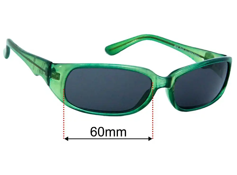 Sunglass Fix Lentilles de Remplacement pour Black Flys Mach-2 - 60mm Wide- Side View Sunglass Fix Lentilles de Remplacement pour Black Flys Mach-2 - 60mm Wide- Side View