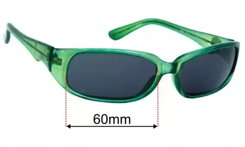 Sunglass Fix Lentilles de Remplacement pour Black Flys Mach-2 - 60mm Wide- Side View Black Flys Mach-2 Lentilles de Remplacement 60mm wide- Side View