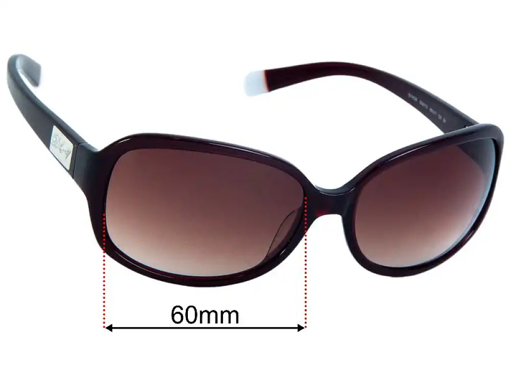 Sunglass Fix Lentilles de Remplacement pour DKNY DY4039 - 60mm Wide - Side View Sunglass Fix Lentilles de Remplacement pour DKNY DY4039 - 60mm Wide - Side View