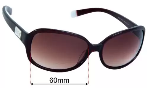Sunglass Fix Lentilles de Remplacement pour DKNY DY4039 - 60mm Wide - Side View DKNY DY4039 Lentilles de Remplacement 60mm wide - Side View