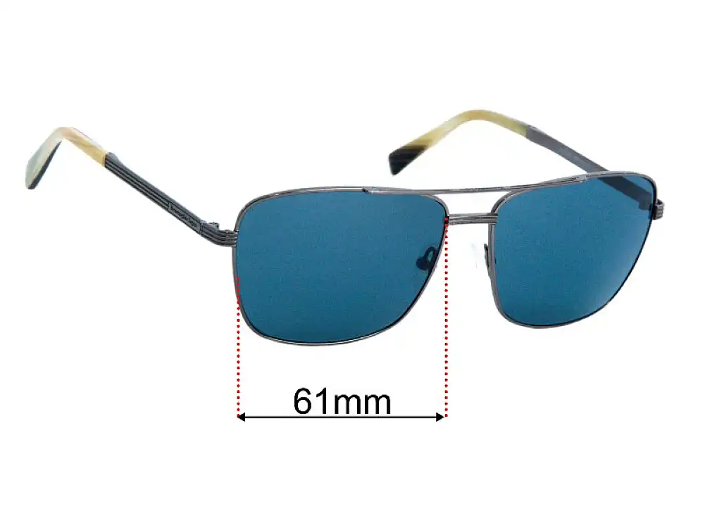 Sunglass Fix Lentilles de Remplacement pour Ermenegildo Zegna EZ 0031 - 61mm Wide Sunglass Fix Lentilles de Remplacement pour Ermenegildo Zegna EZ 0031 - 61mm Wide