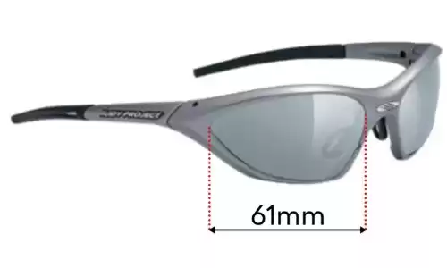 Sunglass Fix Lentilles de Remplacement pour Rudy Project Ekynox SX (small) - 61mm Wide Rudy Project Ekynox SX (small) Lentilles de Remplacement 61mm wide