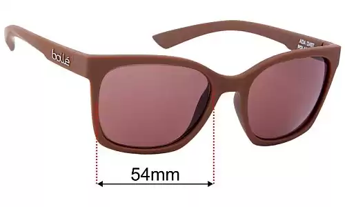 Sunglass Fix Lentilles de Remplacement pour Bolle Ada - 54mm Wide Bolle Ada Lentilles de Remplacement 54mm wide