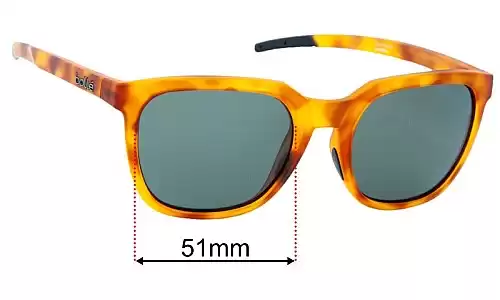 Sunglass Fix Lentilles de Remplacement pour Bolle Talent - 51mm Wide Bolle Talent Lentilles de Remplacement 51mm wide