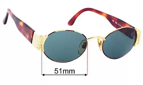 Sunglass Fix Lentilles de Remplacement pour Fendi FS 252 - 51mm Wide Fendi FS 252 Lentilles de Remplacement 51mm wide