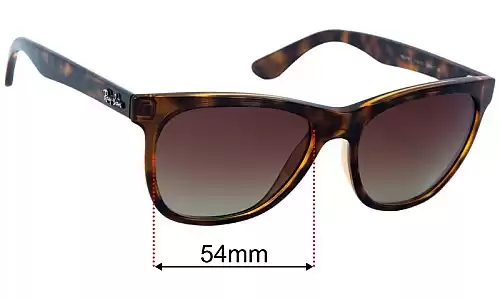 Sunglass Fix Lentilles de Remplacement pour Ray Ban RB4181 - 54mm Wide Ray Ban RB4181 Lentilles de Remplacement 54mm wide