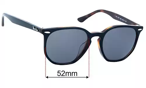 Sunglass Fix Lentilles de Remplacement pour Ray-Ban RB7151F - 52mm Wide Ray-Ban RB7151F Lentilles de Remplacement 52mm wide