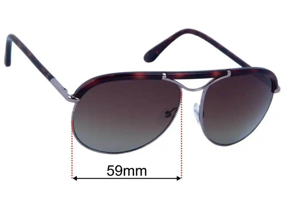 Sunglass Fix Lentilles de Remplacement pour Tom Ford Marco TF235 - 59mm Wide Sunglass Fix Lentilles de Remplacement pour Tom Ford Marco TF235 - 59mm Wide