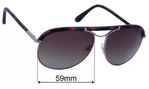 Sunglass Fix Lentilles de Remplacement pour Tom Ford Marco TF235 - 59mm Wide Tom Ford Marco TF235 Lentilles de Remplacement 59mm wide