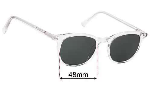 Sunglass Fix Lentilles de Remplacement pour Warby Parker Durand - 47mm Wide Warby Parker Durand Lentilles de Remplacement 47mm wide