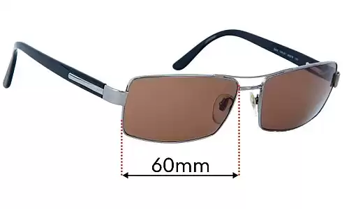 Sunglass Fix Lentilles de Remplacement pour Bvlgari 544 - 60mm Wide Bvlgari 544 Lentilles de Remplacement 60mm wide
