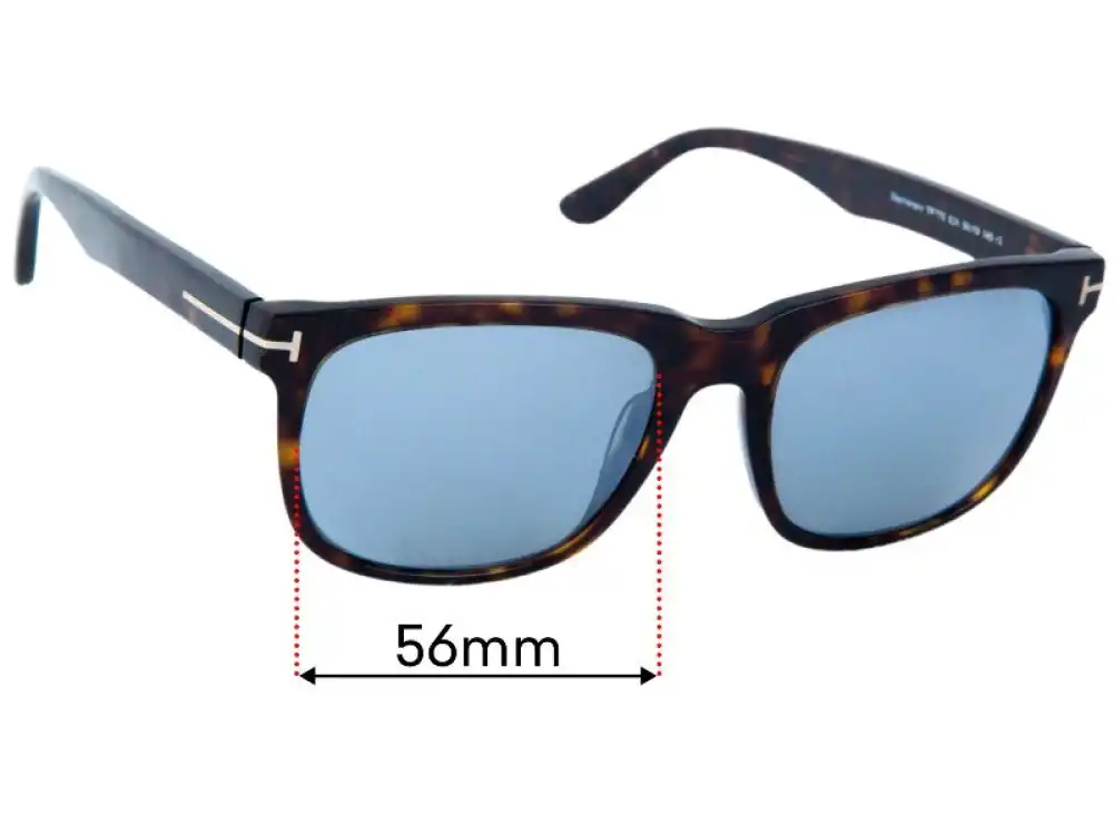 Sunglass Fix Lentilles de Remplacement pour Tom Ford Stephenson TF775 - 56mm Wide Sunglass Fix Lentilles de Remplacement pour Tom Ford Stephenson TF775 - 56mm Wide