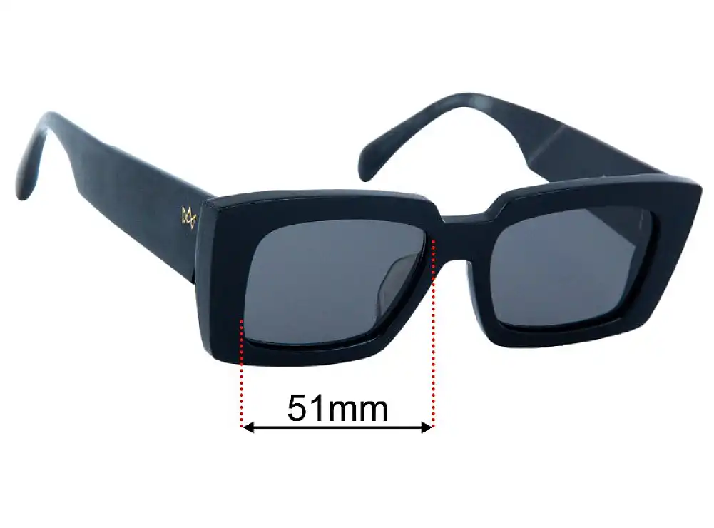 Sunglass Fix Lentilles de Remplacement pour AM Eyewear Fasha - 51mm Wide Sunglass Fix Lentilles de Remplacement pour AM Eyewear Fasha - 51mm Wide