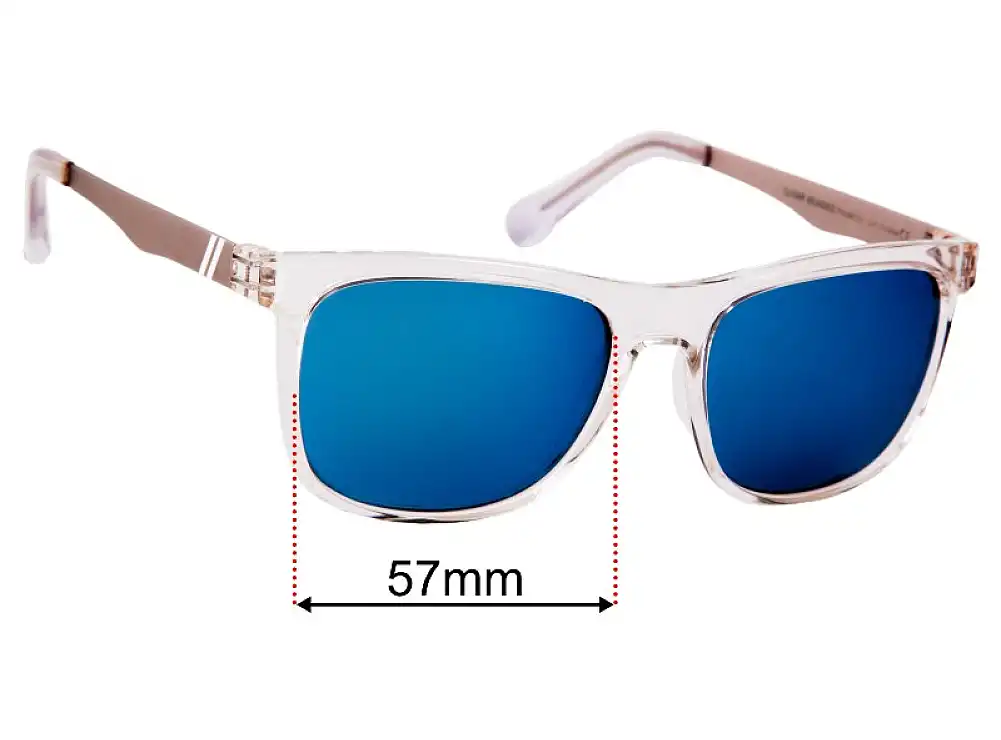 Sunglass Fix Lentilles de Remplacement pour Blenders Clear Wonder - 57mm Wide Sunglass Fix Lentilles de Remplacement pour Blenders Clear Wonder - 57mm Wide