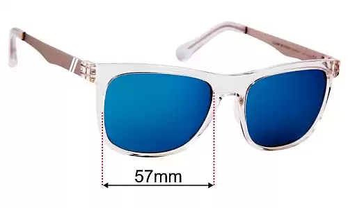 Sunglass Fix Lentilles de Remplacement pour Blenders Clear Wonder - 57mm Wide Blenders Clear Wonder Lentilles de Remplacement 57mm wide