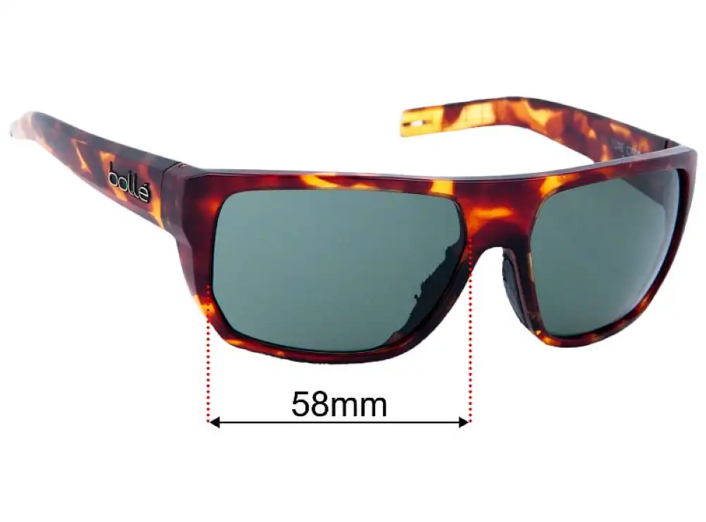 Sunglass Fix Lentilles de Remplacement pour Bolle Vulture 12660 - 58mm Wide Sunglass Fix Lentilles de Remplacement pour Bolle Vulture 12660 - 58mm Wide