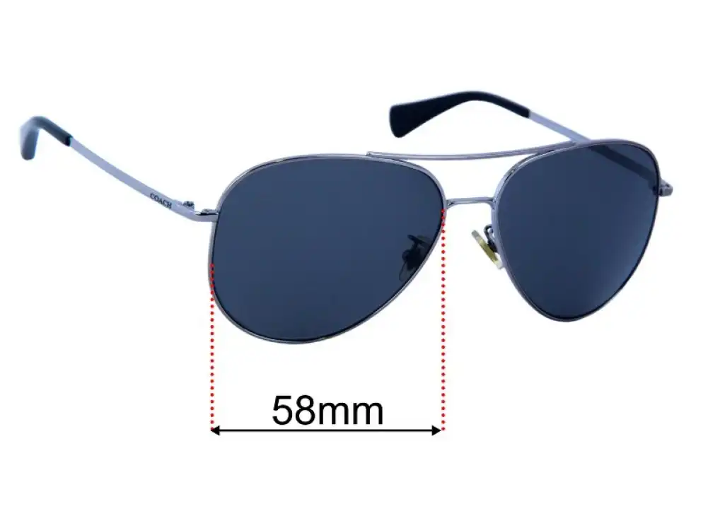 Sunglass Fix Lentilles de Remplacement pour Coach HC7035 - 58mm Wide Sunglass Fix Lentilles de Remplacement pour Coach HC7035 - 58mm Wide