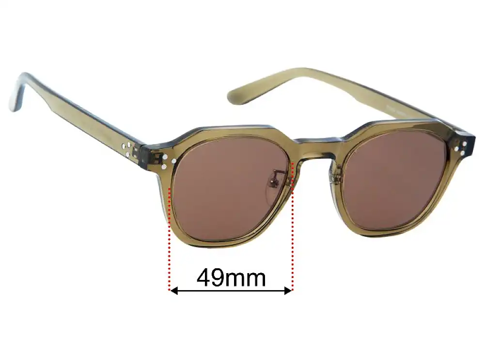 Sunglass Fix Lentilles de Remplacement pour Evo T7243 - 49mm Wide Sunglass Fix Lentilles de Remplacement pour Evo T7243 - 49mm Wide