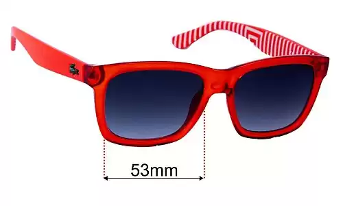 Sunglass Fix Replacement Lenses for Lacoste L711S 53mm Lacoste L711S Replacement Lenses 53mm wide
