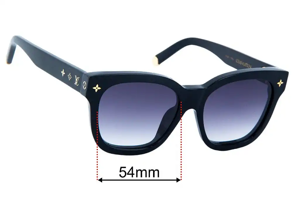 Sunglass Fix Lentilles de Remplacement pour Louis Vuitton Z1523E - 54mm Wide Sunglass Fix Lentilles de Remplacement pour Louis Vuitton Z1523E - 54mm Wide