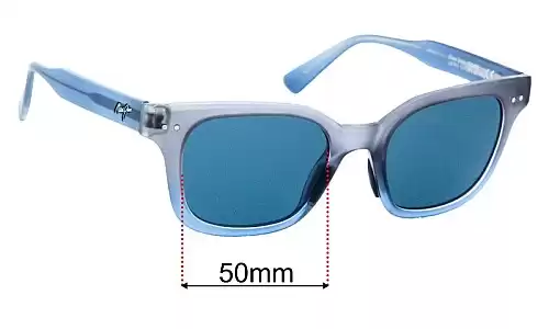 Sunglass Fix Lentilles de Remplacement pour Maui Jim MJ822 Shore Break - 50mm Wide Maui Jim MJ822 Shore Break Lentilles de Remplacement 50mm wide