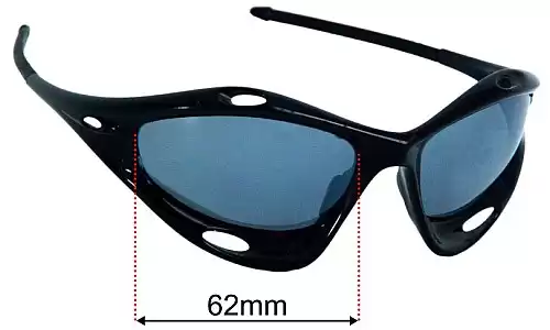 Sunglass Fix Lentilles de Remplacement pour Oakley Racing Jacket Gen 2 - 62mm Wide Oakley Racing Jacket Gen 2 Lentilles de Remplacement 62mm wide