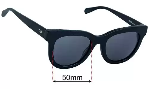 Sunglass Fix Lentilles de Remplacement pour Otis Mona - 50mm Wide Otis Mona Lentilles de Remplacement 50mm wide