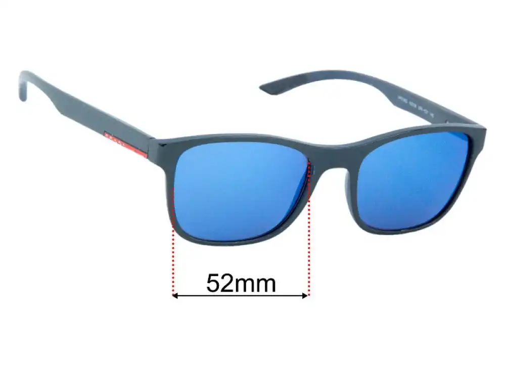 Sunglass Fix Lentilles de Remplacement pour Prada VPS08G - 52mm Wide Sunglass Fix Lentilles de Remplacement pour Prada VPS08G - 52mm Wide