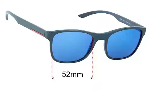 Sunglass Fix Lentilles de Remplacement pour Prada VPS08G - 52mm Wide Prada VPS08G Lentilles de Remplacement 52mm wide