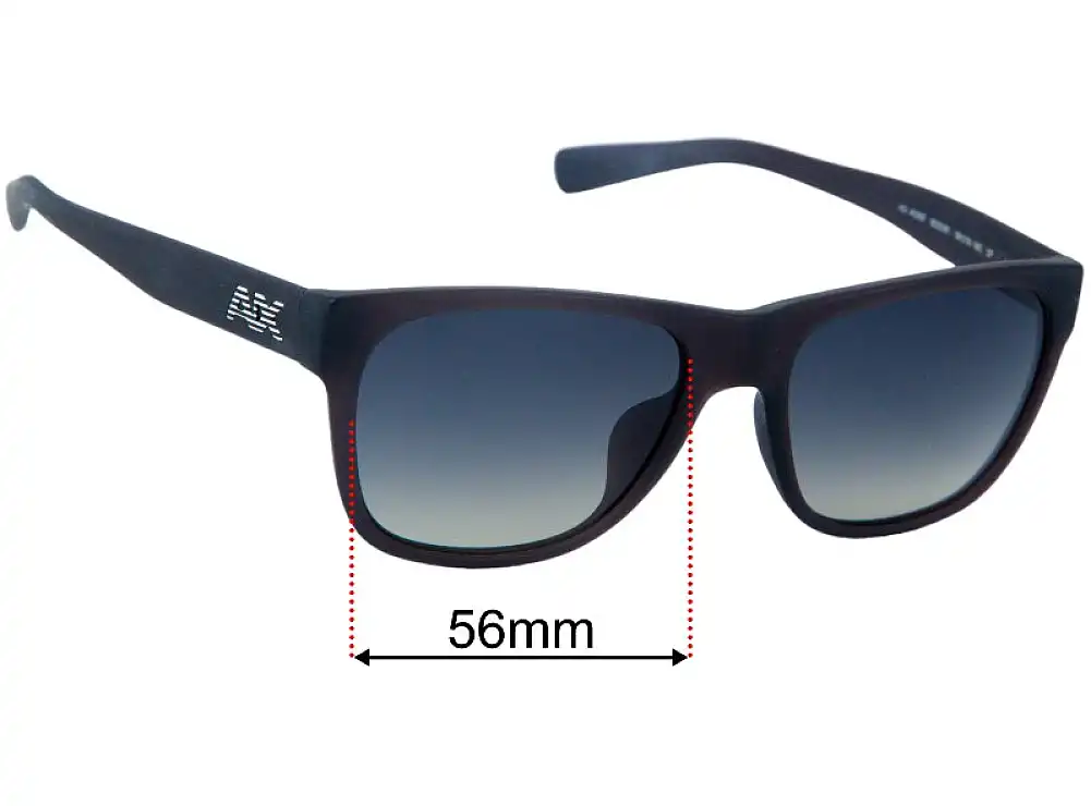 Sunglass Fix Lentilles de Remplacement pour Armani Exchange AX 4008F - 56mm Wide Sunglass Fix Lentilles de Remplacement pour Armani Exchange AX 4008F - 56mm Wide