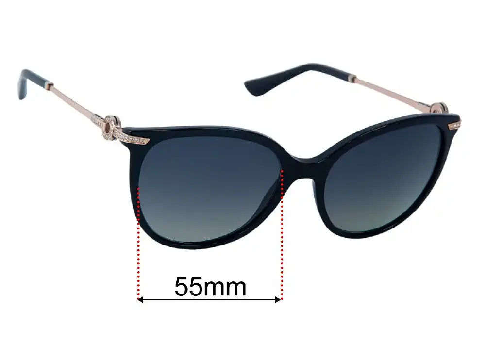 Sunglass Fix Lentilles de Remplacement pour Bvlgari 8201-B - 55mm Wide Sunglass Fix Lentilles de Remplacement pour Bvlgari 8201-B - 55mm Wide