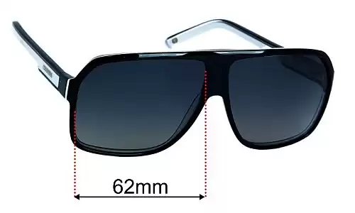 Sunglass Fix Replacement Lenses for Carrera 27 - 62mm Wide Carrera 27 Replacement Lenses 62mm wide