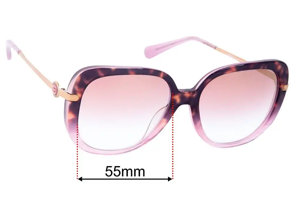 Sunglass Fix Lentilles de Remplacement pour Coach HC8320 - 55mm Wide Sunglass Fix Lentilles de Remplacement pour Coach HC8320 - 55mm Wide