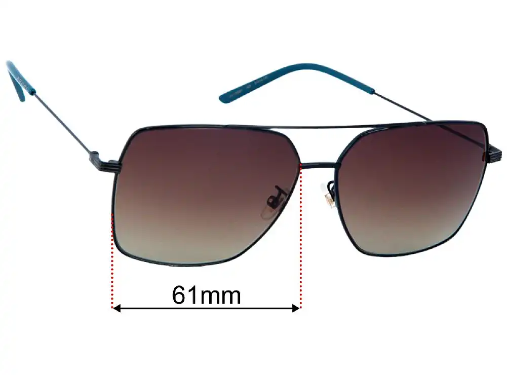 Sunglass Fix Lentilles de Remplacement pour Gucci GG1053SK - 61mm Wide Sunglass Fix Lentilles de Remplacement pour Gucci GG1053SK - 61mm Wide