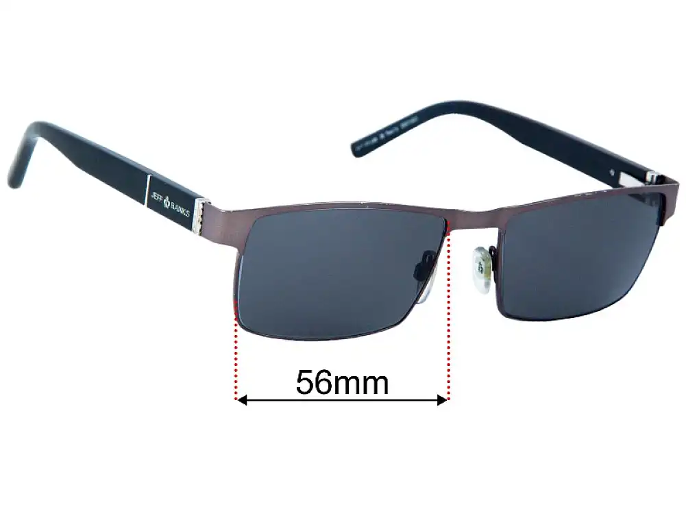 Sunglass Fix Lentilles de Remplacement pour Jeff Banks JB Two I's - 56mm Wide Sunglass Fix Lentilles de Remplacement pour Jeff Banks JB Two I's - 56mm Wide
