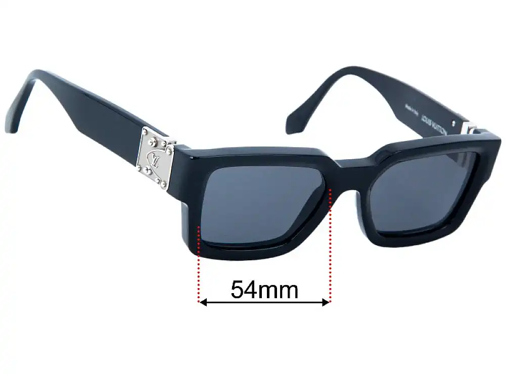 Sunglass Fix Lentilles de Remplacement pour Louis Vuitton Match Z1414W - 54mm Wide Sunglass Fix Lentilles de Remplacement pour Louis Vuitton Match Z1414W - 54mm Wide