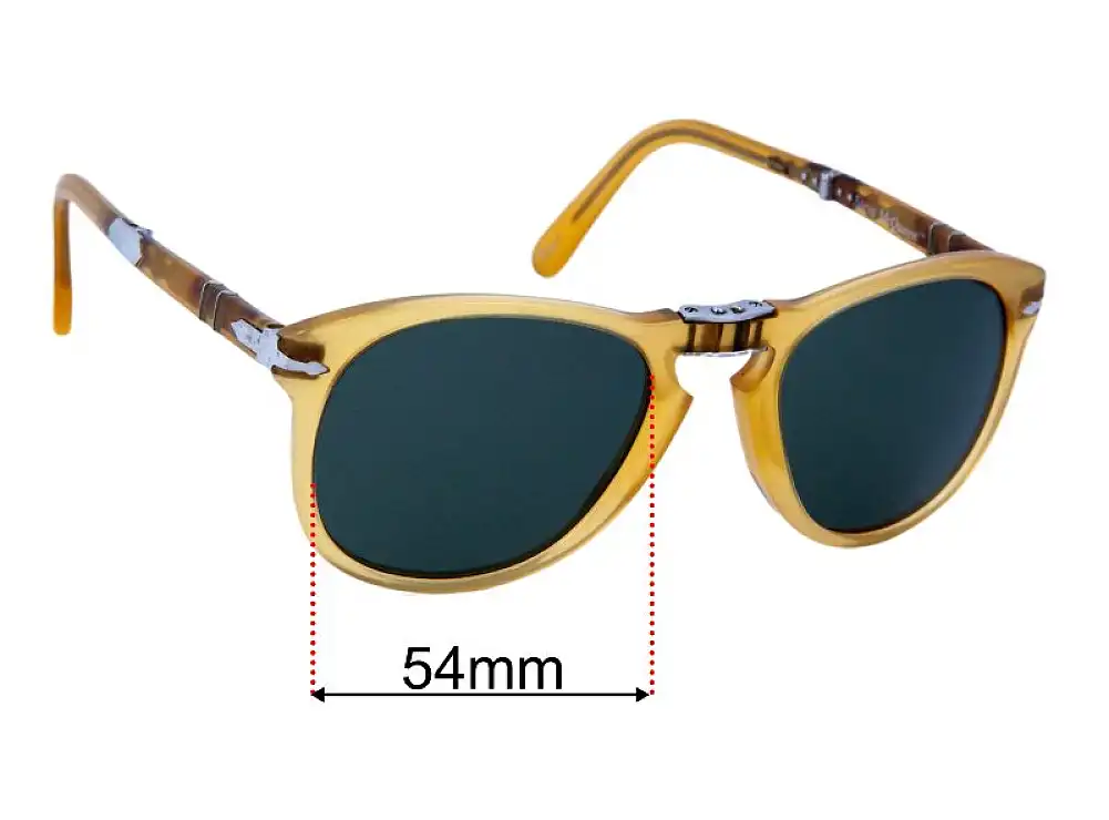 Sunglass Fix Lentilles de Remplacement pour Persol Steve McQueen 714SM - 54mm Wide Sunglass Fix Lentilles de Remplacement pour Persol Steve McQueen 714SM - 54mm Wide