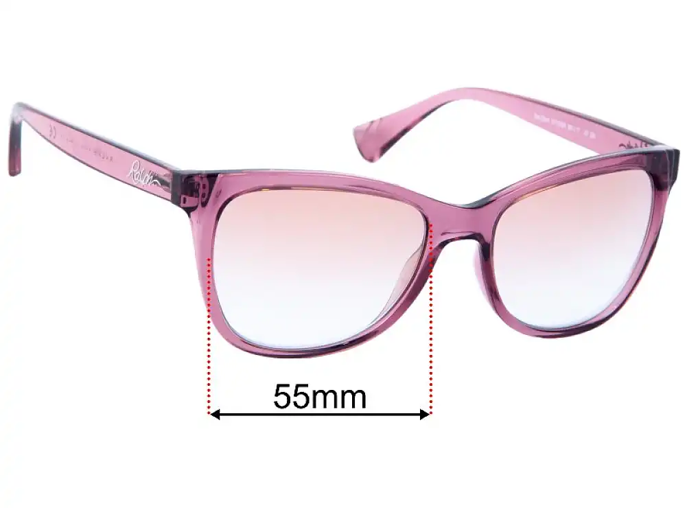 Sunglass Fix Lentilles de Remplacement pour Polo RA 5244 - 55mm Wide Sunglass Fix Lentilles de Remplacement pour Polo RA 5244 - 55mm Wide