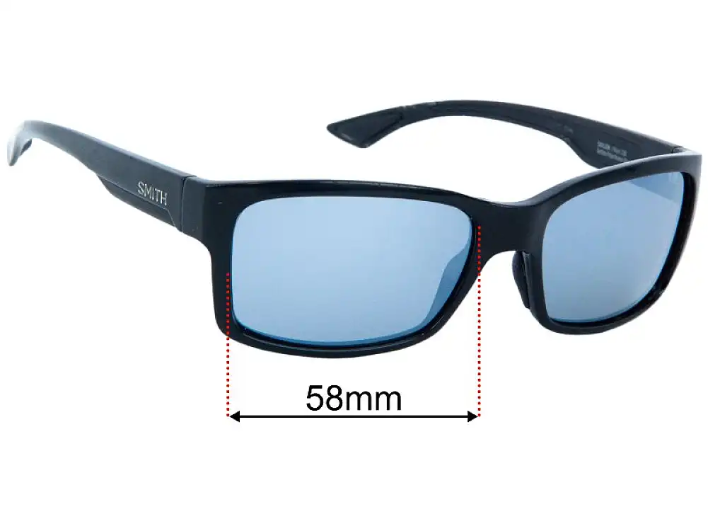 Sunglass Fix Lentilles de Remplacement pour Smith Dolen - 58mm Wide Sunglass Fix Lentilles de Remplacement pour Smith Dolen - 58mm Wide