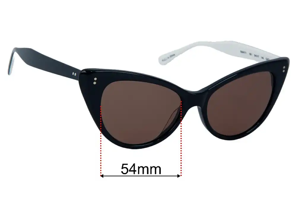 Sunglass Fix Replacement Lenses for Sunday Somewhere Piper The Beach People - 54mm Wide Sunglass Fix Replacement Lenses for Sunday Somewhere Piper The Beach People - 54mm Wide